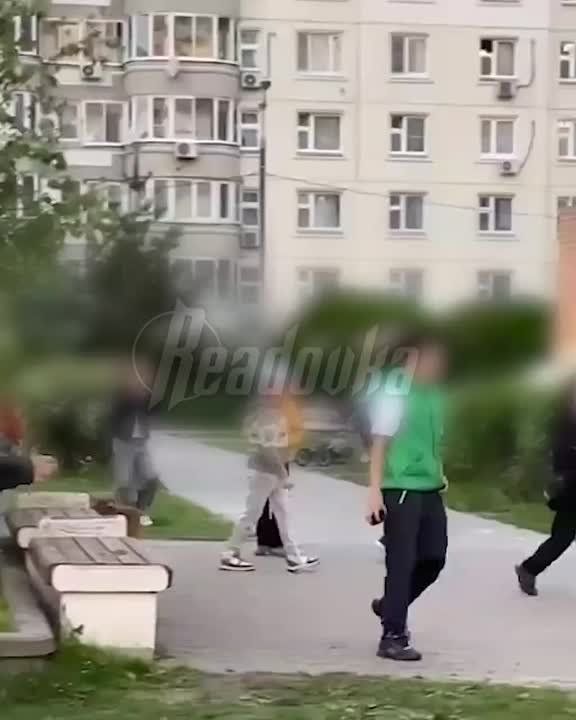 Уроженка Азербайджана оттаскала за крестик и отпинала русского мальчика за то, что он случайно наступил на ногу ее ребенку