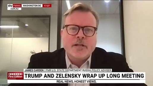 Джеймс Карден, экс-советник Госдепа США по России, в эфире австралийского Sky News: "Потери Украины выше российских в 36 раз"