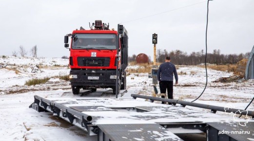 На полигоне ТКО в Нарьян-Маре монтируют «умную» систему весового контроля