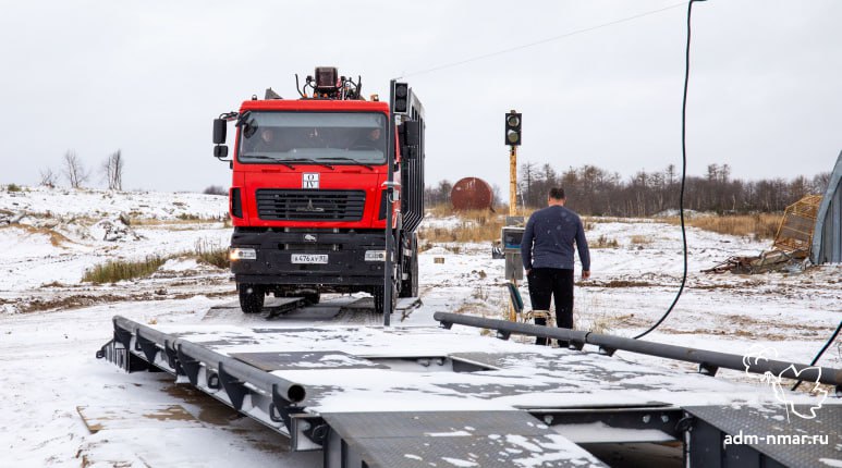 На полигоне ТКО в Нарьян-Маре монтируют «умную» систему весового контроля