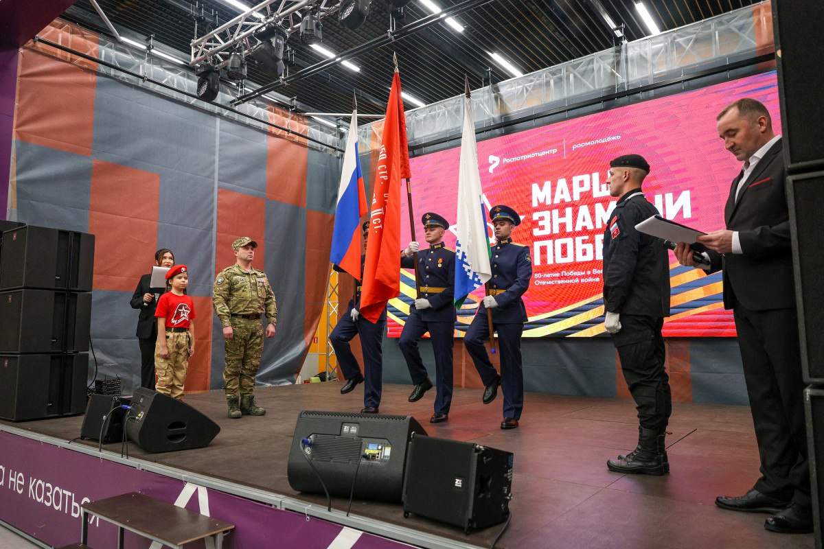 НАО принял участие во Всероссийской акции «Марш Знамени Победы»