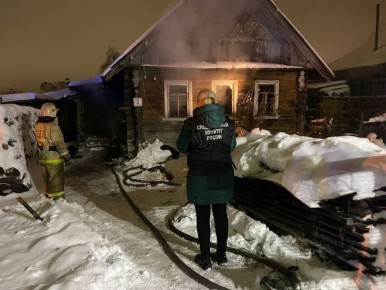 В городе Няндома проводится проверка по факту гибели двух человек в результате пожара