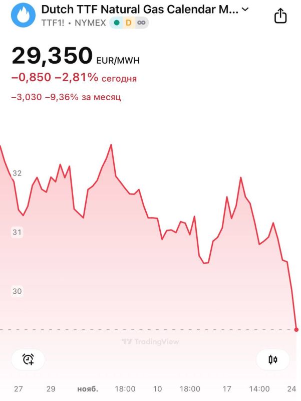 Дмитрий Абзалов: Вслед за нефтью на рынке ЕС обвалился газ