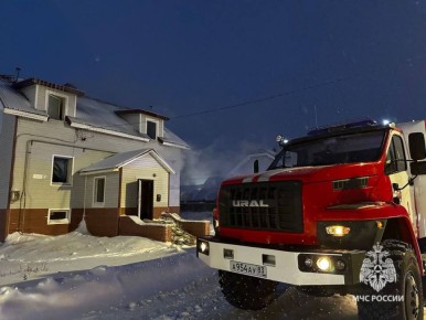 В посёлке Искателей сегодня горел дом