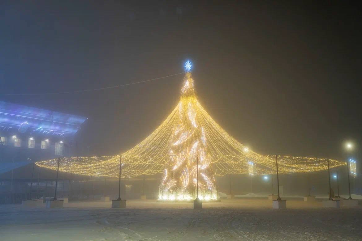 Туманные вечерние улицы Нарьян-Мара в объективе Алексея Орлова