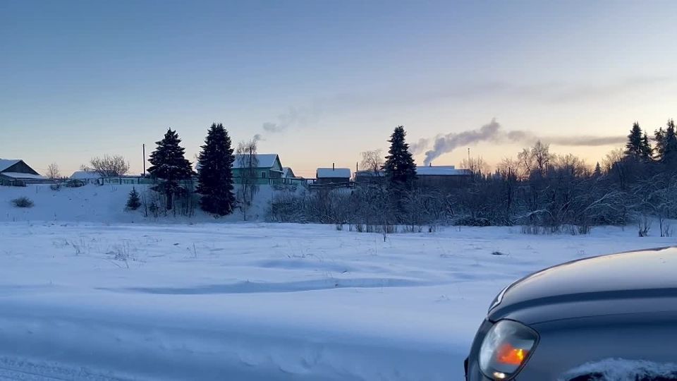 Деревня Верхняя Пёша. 30-градусный мороз