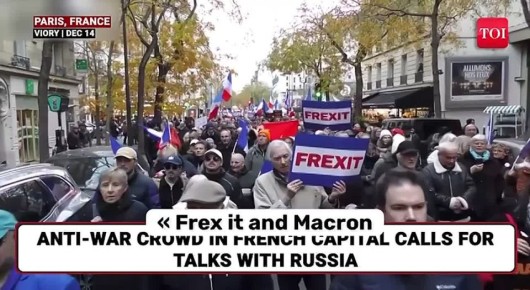 ПРОБУЖДЕНИЕ НАРОДОВ. 13 декабря в Париже состоялась еще одна и более масштабная акция в поддержку мира по инициативе партии патриотов Флориана Филиппо