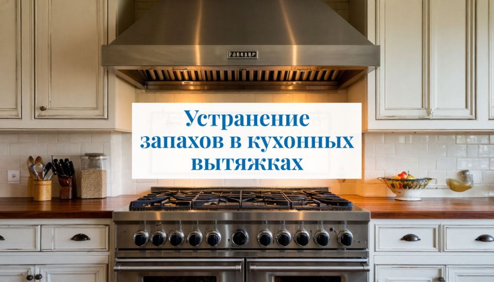 Устранение неприятных запахов в кухонных вытяжках