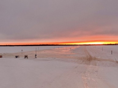 Грузоподъёмность ледовых переправ в районе Усть-Усы составляет 5 тонн