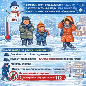 Безопасность на улице. В морозы стоит воздержаться от дальних прогулок, особенно детям, пожилым людям и тем,кто имеет хронические заболевания