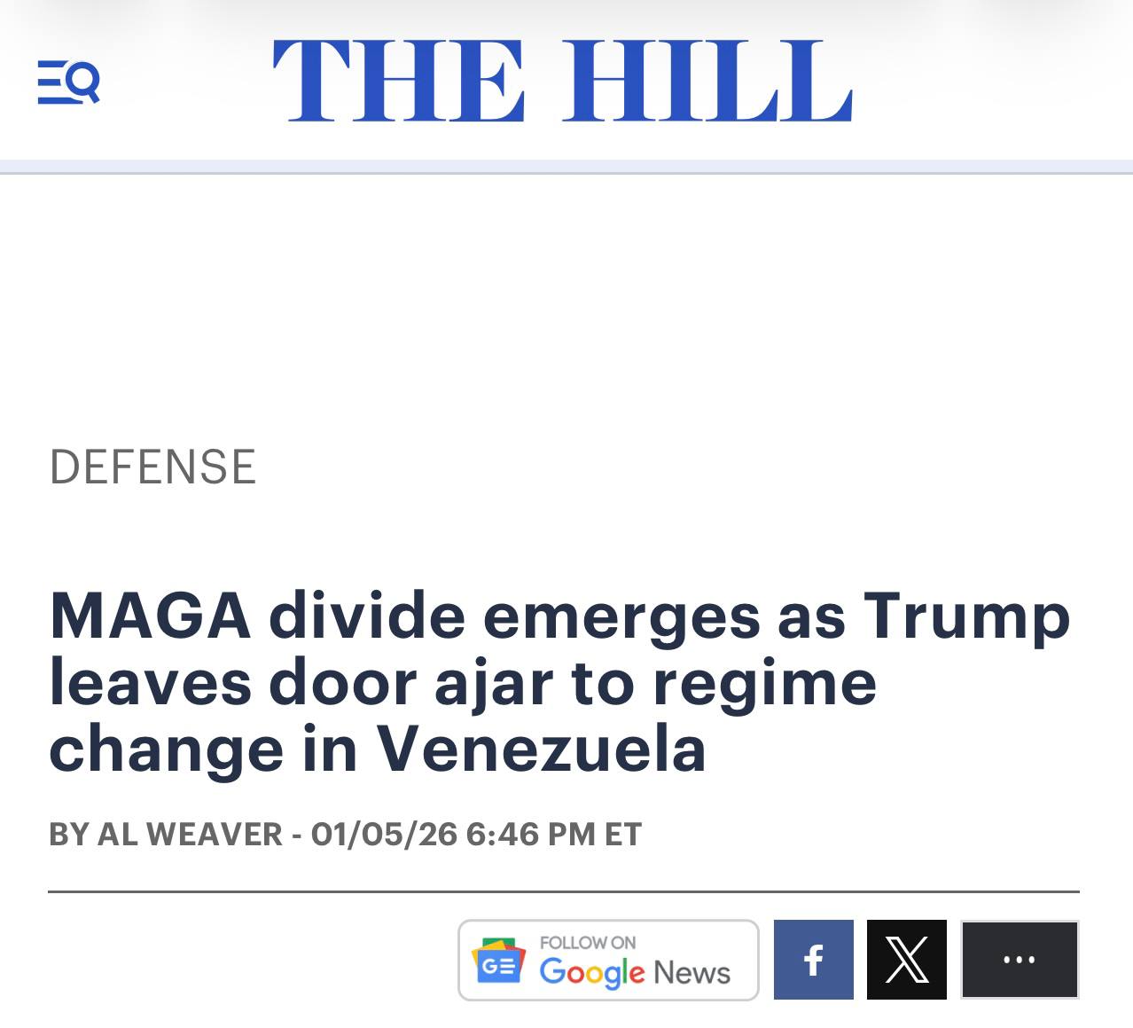 Что интересно, блискуча перемога с похищением президента Венесуэлы оборачивается для Трампа и своего рода зрадой и даже ганьбой