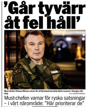 Владимир Корнилов: Глава шведской военной разведки (Муст) Томас Нильссон на страницах газеты Aftonbladet прямым текстом объясняет, почему Европа не заинтересована в перемирии, а тем более в мире на Украине