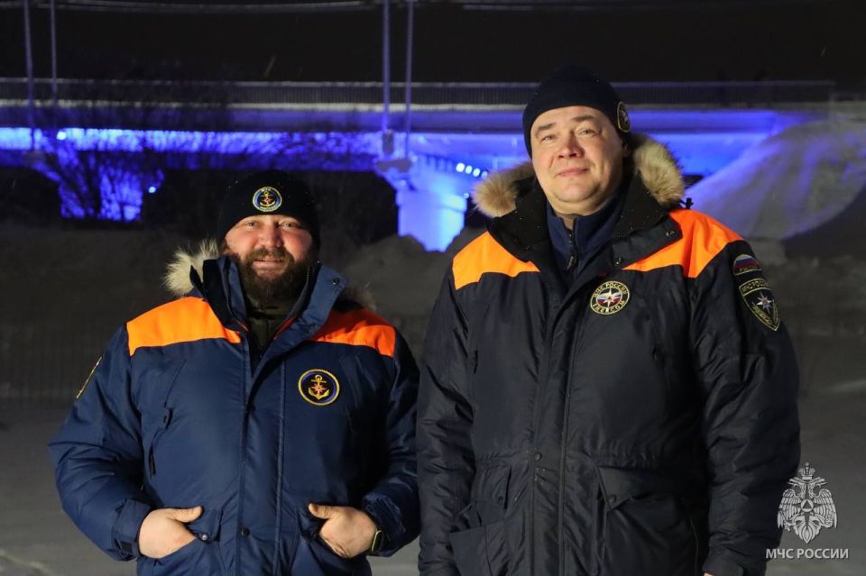 В Нарьян-Маре уже начала действовать купель для омовения верующих, а безопасность на ней обеспечивают сотрудники МЧС России