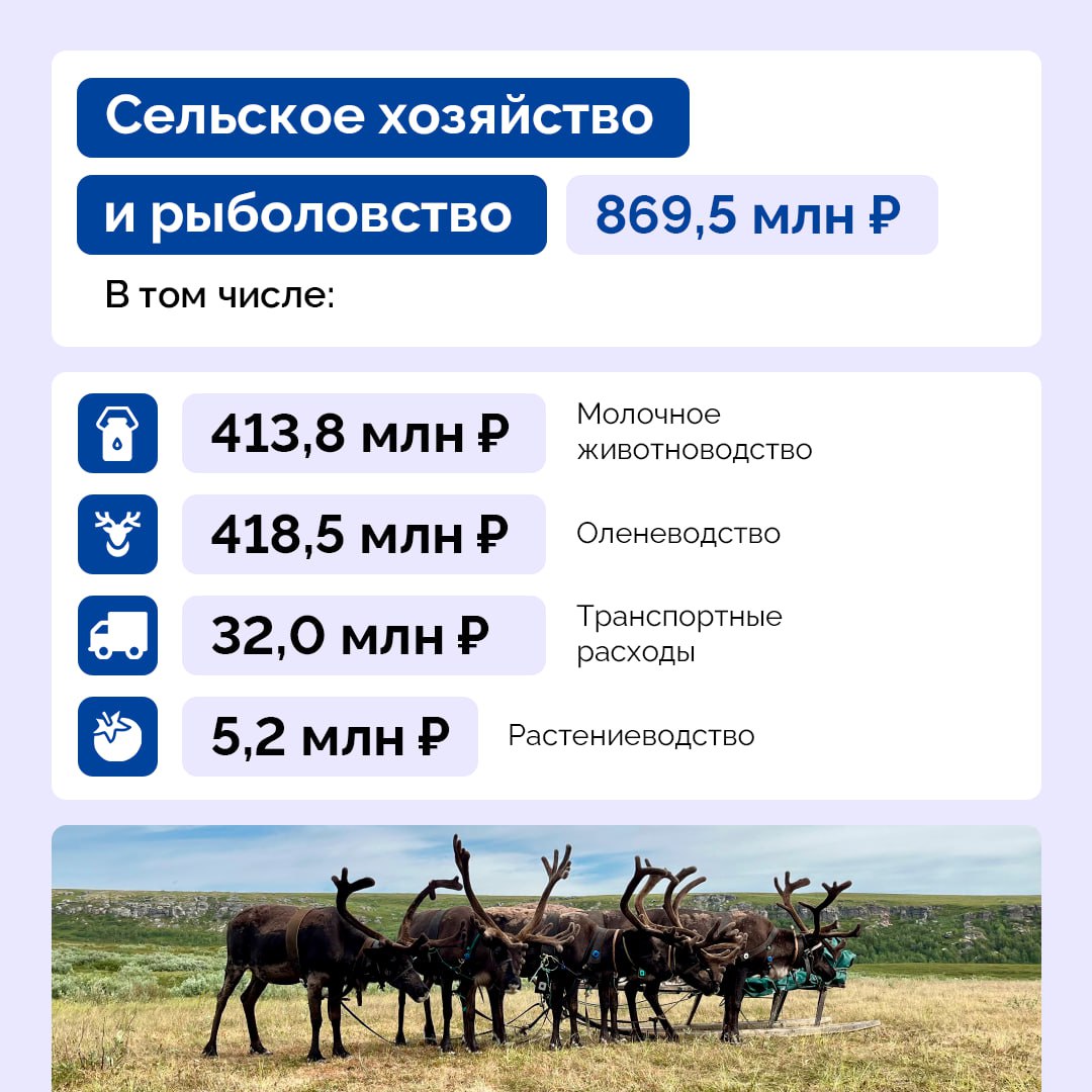 Ирина Гехт: В 2026 году мы предусмотрели на развитие сельского хозяйства и рыболовства в НАО 869,5 млн руб Ирина Гехт: В 2026 году мы предусмотрели на развитие сельского хозяйства и рыболовства в НАО 869,5 млн руб