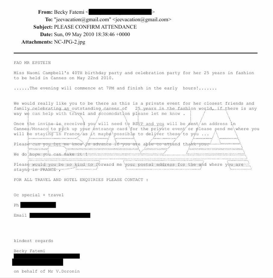 «База» обнаружила многочисленные упоминания российского миллиардера Владислава Доронина и его бывшей девушки Наоми Кэмпбелл в файлах Эпштейна «База» обнаружила многочисленные упоминания российского миллиардера Владислава Доронина и его бывшей девушки Наоми Кэмпбелл в файлах Эпштейна