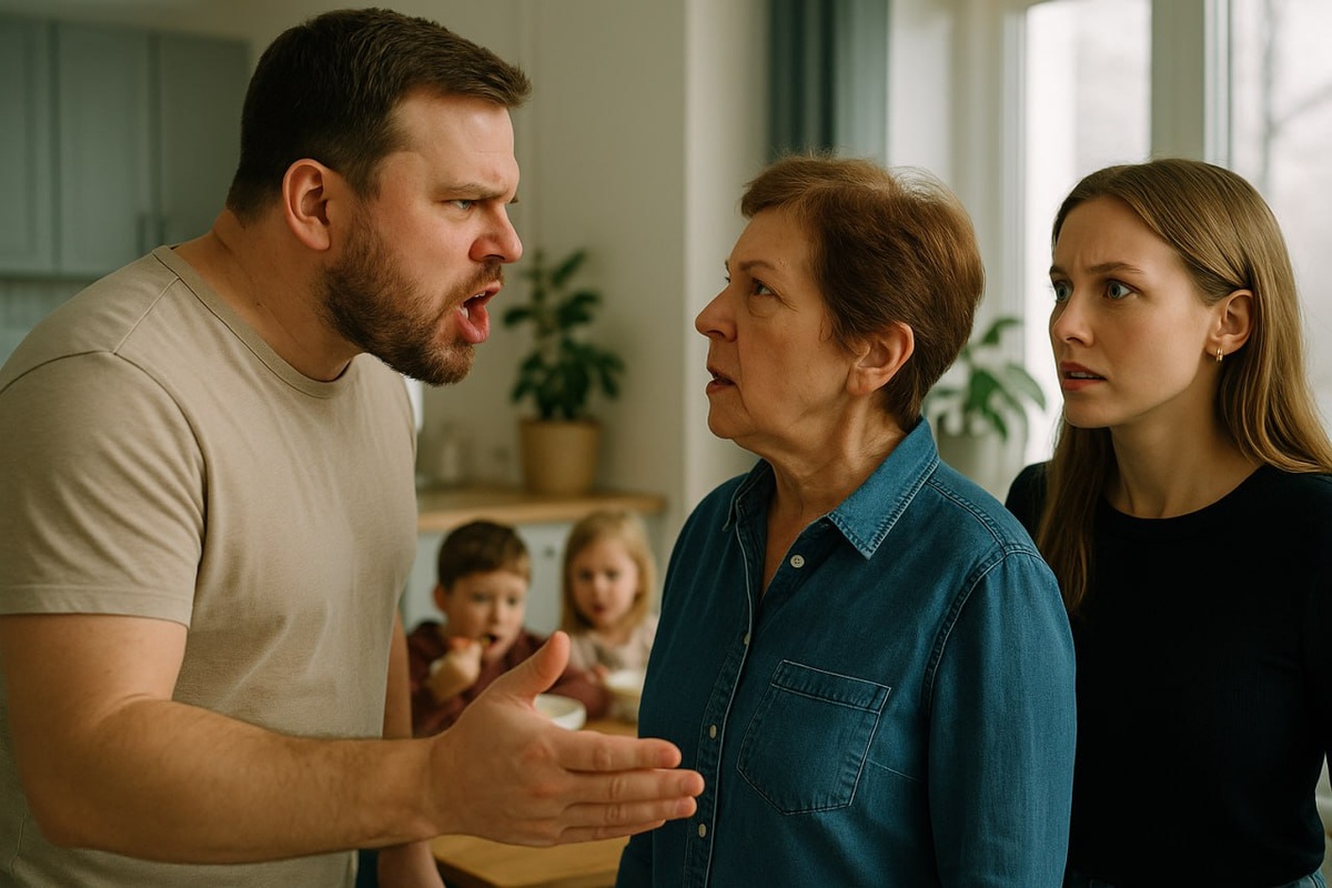 Тёща критикует зятя за лишние килограммы