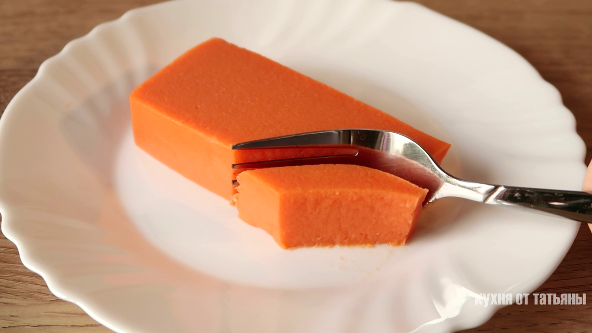 Нежный морковный пудинг без выпечки: простой рецепт на агар-агаре
