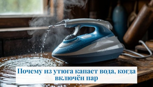 Почему из утюга капает вода: причины и решения
