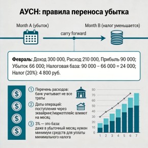 Как снизить налоги с помощью убытков на АУСН