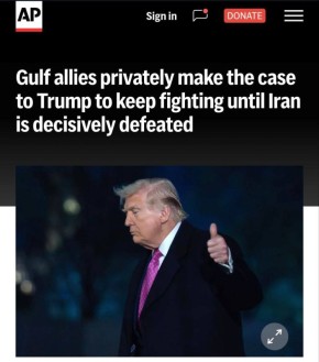 Страны Персидского залива подталкивают Трампа не останавливать войну с Ираном