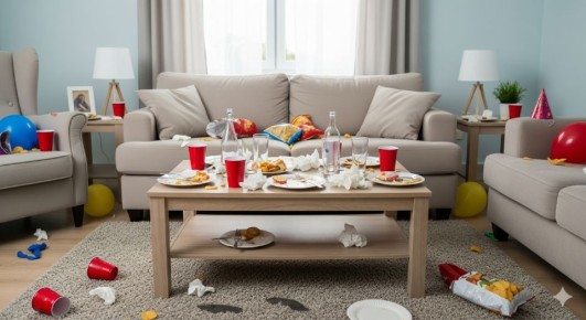 Как справиться с хаосом после вечеринки: пять простых шагов к чистоте