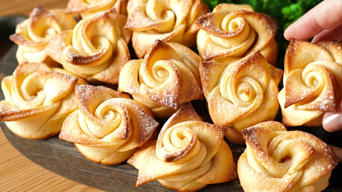 Нежные творожные розочки: идеальное печенье к чаю