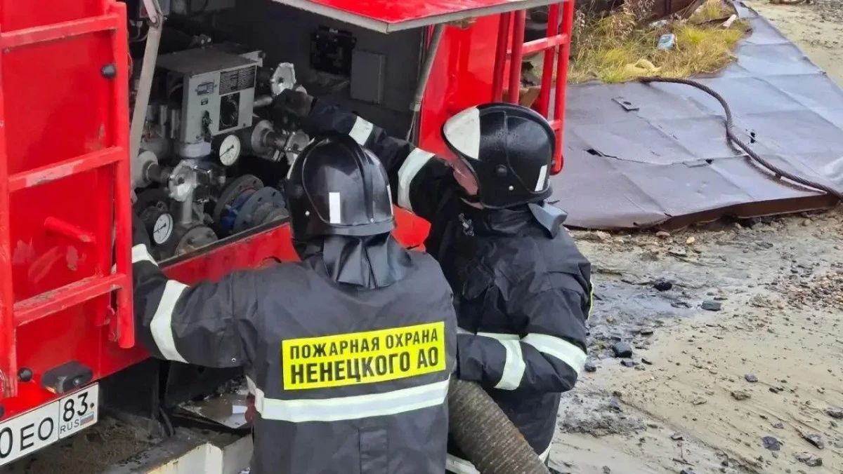 В Андеге региональные пожарные произвели тестирование пожарного автомобиля