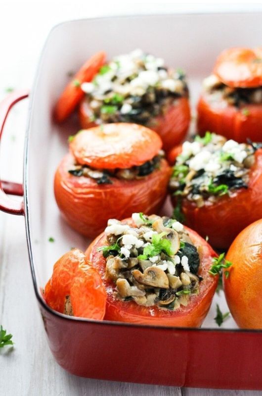 Фаршированные помидоры: Вкусный рецепт на 4-й неделе Великого поста